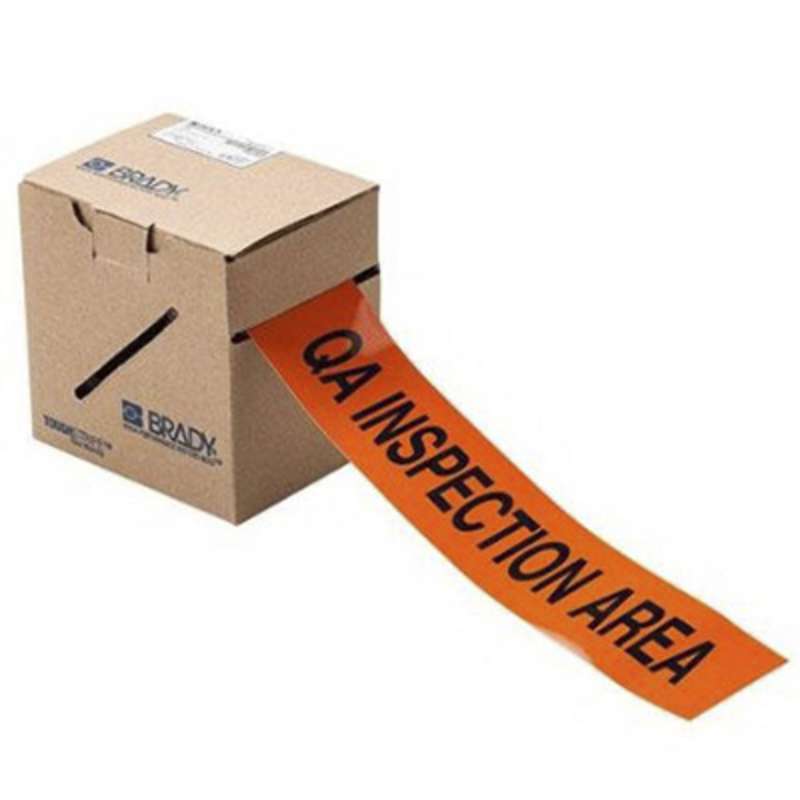 BRDY QA Inspection Area 3"x100 Orng Floor Tape